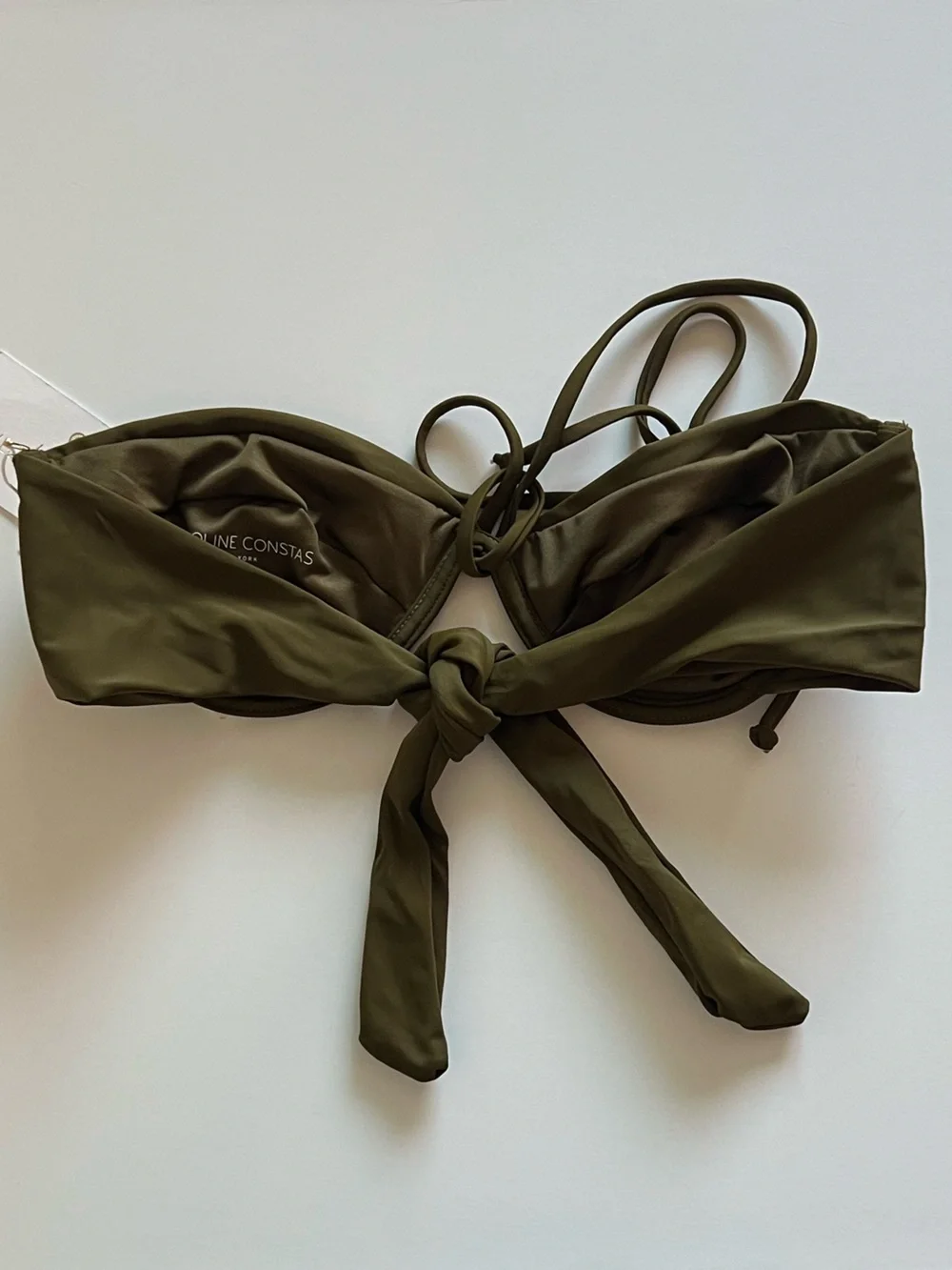 {Caroline Constas} Brand New Olive Green Bikini SET - Picture 6 of 10
